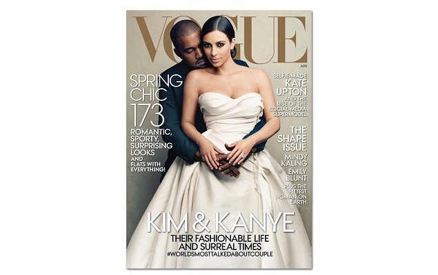 Kanye West 與 Kim Kardashian 攜手登上《Vogue》2014 四月號刊封面