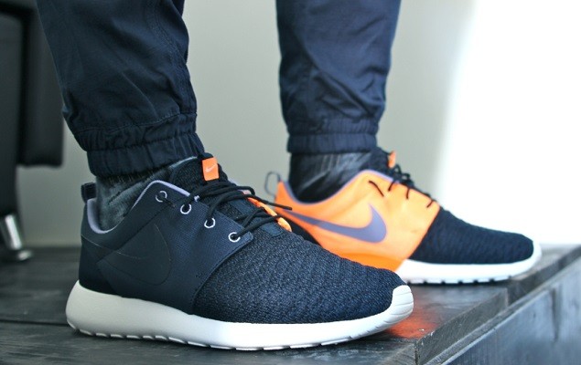 Nike Roshe Run Premium 2014 黑橘式樣鞋作