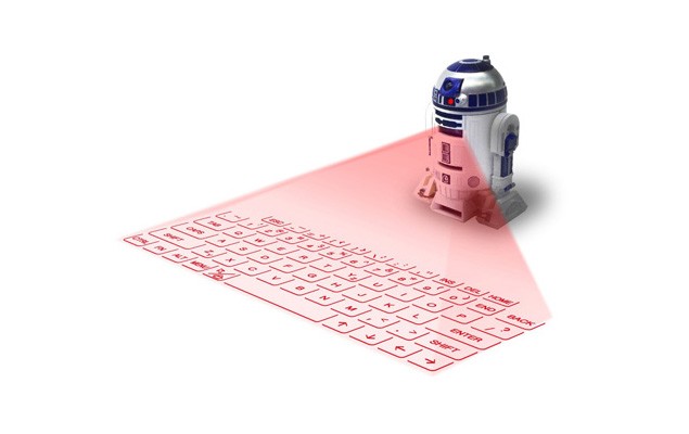 未來感十足，imp. x STAR WARS R2-D2 投影虛擬鍵盤