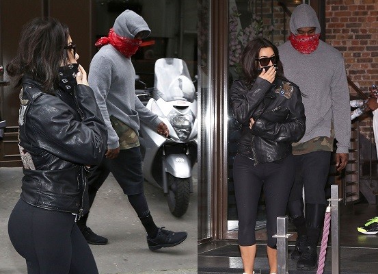 Kanye West 著用 adidas ZX Flux “Blackout” 現身於巴黎街頭