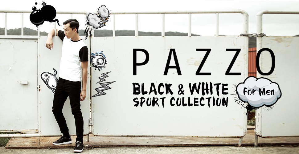 PAZZO For Men 「黑、白潮流の逆襲」