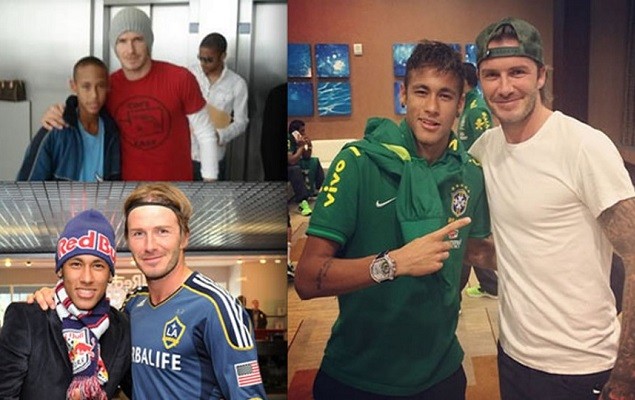 金童惜金童！Beckham 發佈與 Neymar Jr. 從過去到現在的合照來為他加油打氣