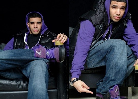 還你個清白！Drake 所著用的 Air Jordan V 紫色款其實是客製的啦！