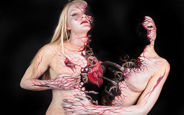 Marwedel令人難以置信人體彩繪，是人？器官？還是動物？
