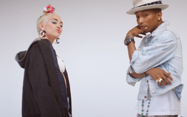 菲董Pharrell Williams與麥莉Miley Cyrus聯手《Come Get It Bae》MV登場