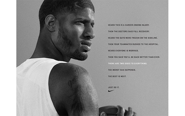Nike 為受傷的 Paul George 推出激勵人心的廣告！