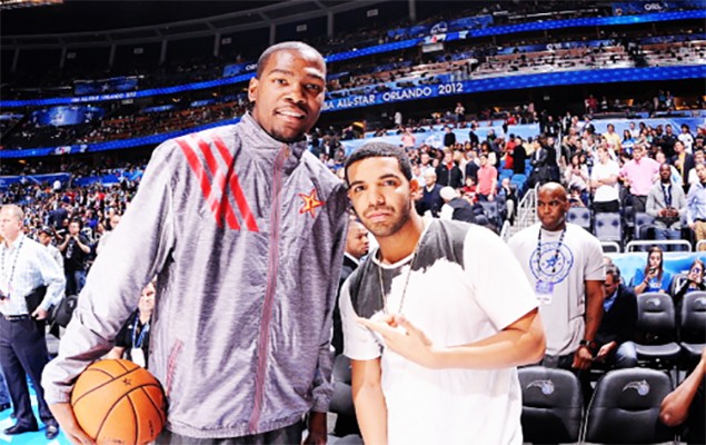 Drake 因公開招募雷帝 Kevin Durant 遭聯盟罰款 $ 25,000 美金