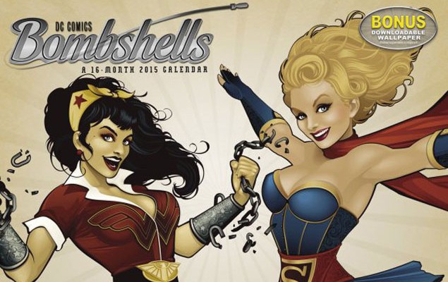 超女、貓女、蝙蝠女一次擁有！ DC 漫畫推出當家女郎 2015 年月曆