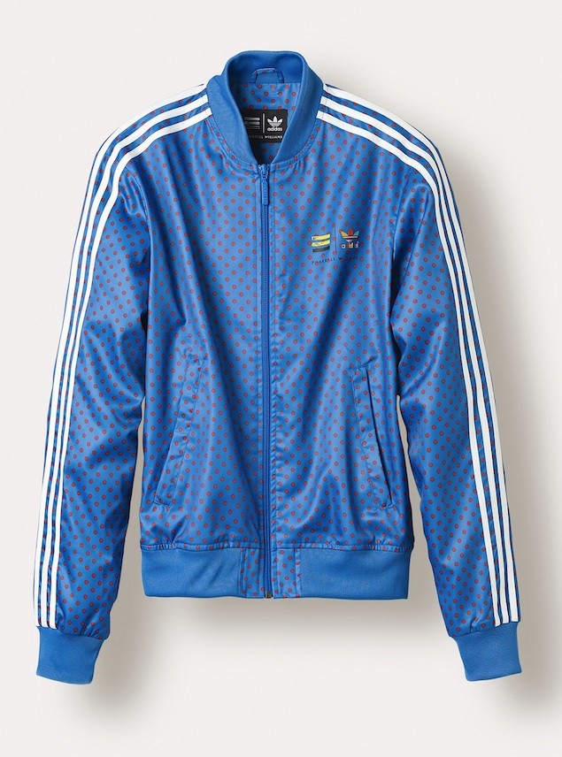 adidas Originals=Pharrell Williams“Polka Dot” Superstar Track Jackets NTD 4690 (Blue)