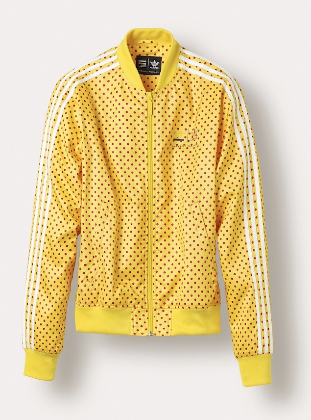 adidas Originals=Pharrell Williams“Polka Dot” Superstar Track Jackets NTD 4690 (Yellow)