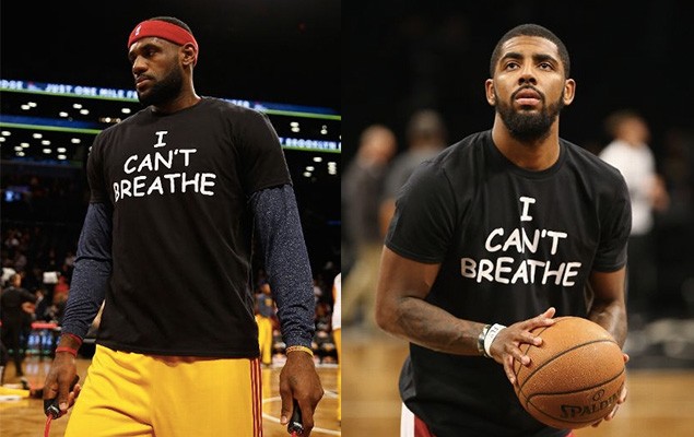 LeBron James、Kyrie Irving & 眾球星穿上抗議 T-Shirts 亮相熱身