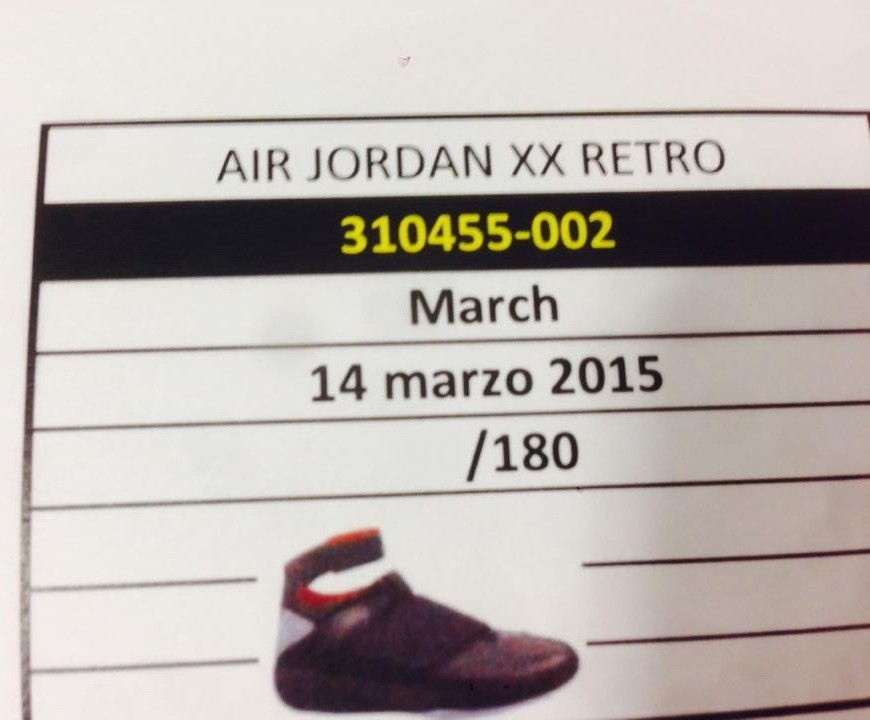 Air Jordan XX Retro @ March 14, 2015