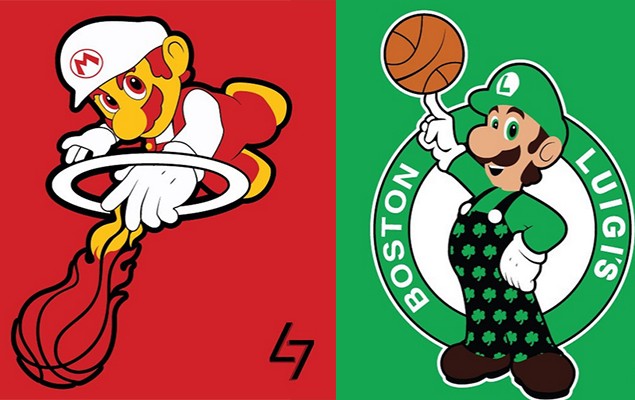 當 NBA 隊徽變成電玩人物｜國外設計師將知名電玩角色與 NBA 隊徽做趣味融合！