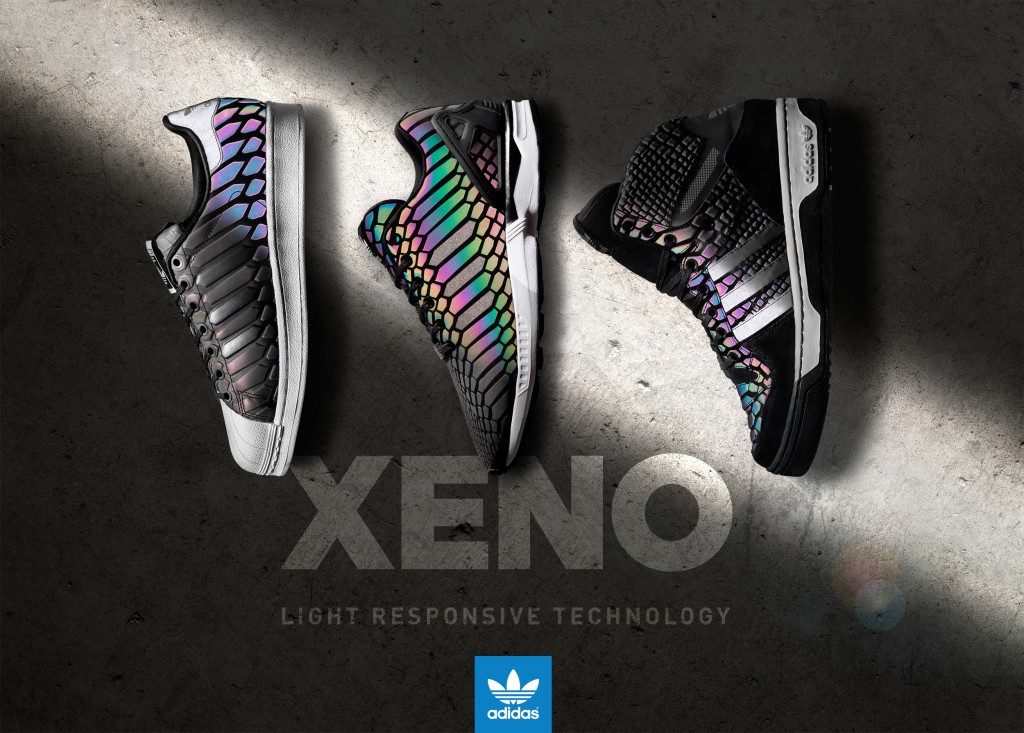 超迷幻 adidas Originals XENO 閃鱗蛇紋變色鞋款