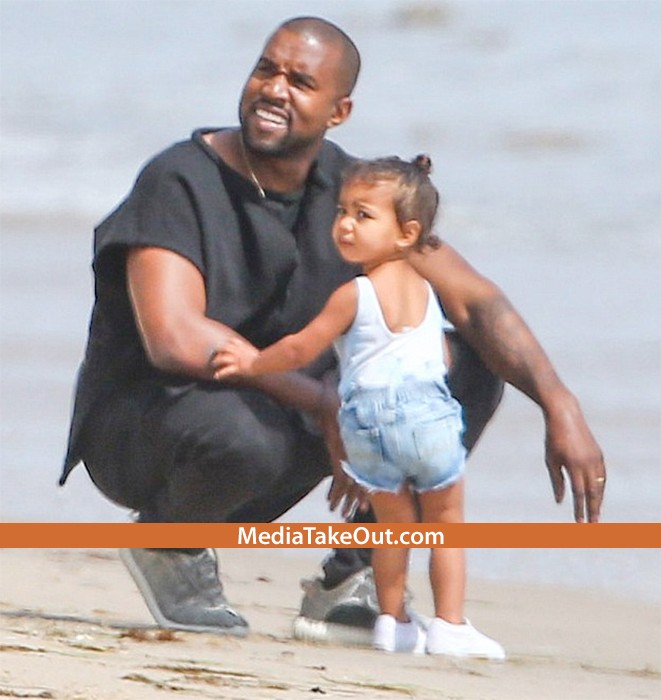 Kanye_Daughter_Beach1