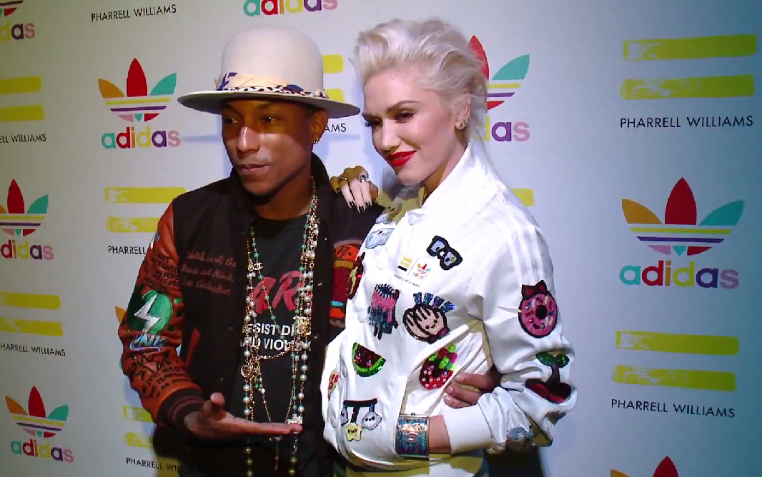 Pharrell with Gwen Stefani