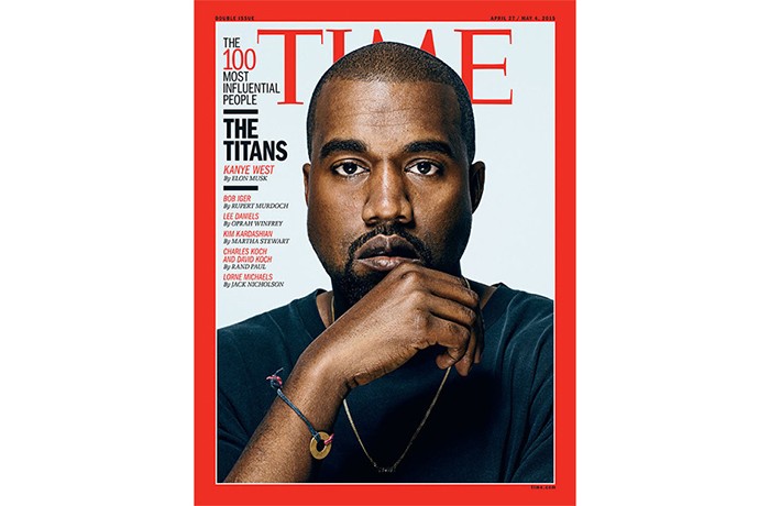 《TIME》發表 2015 年度百大人物，Kanye West 強勢領銜登場！