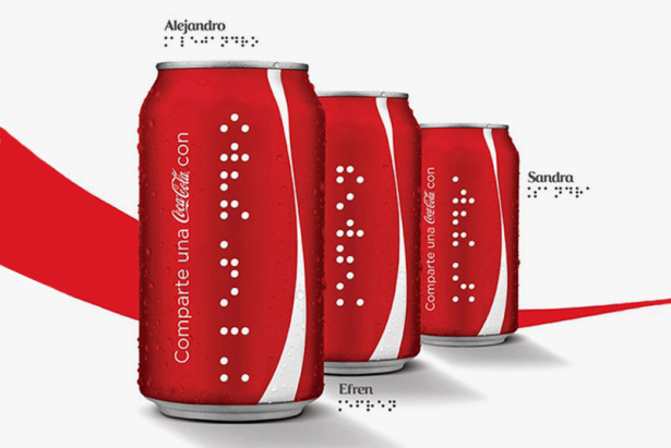 Coca-Cola 推出盲文瓶身罐裝設計