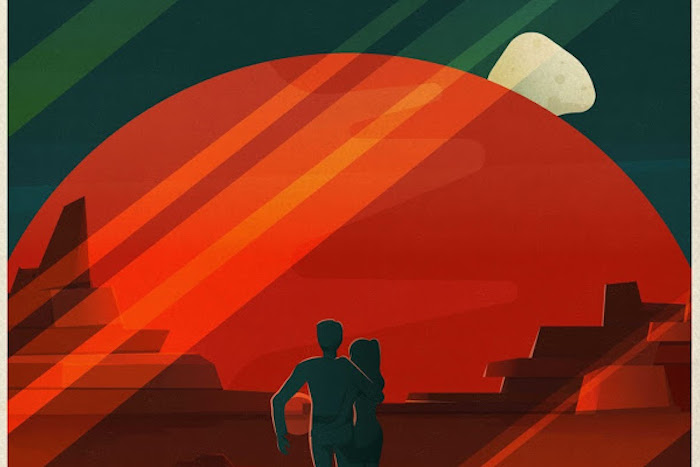 SpaceX 推出移民火星為題 Art Deco 風格海報！