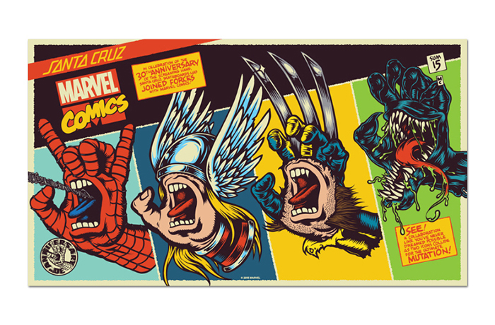 Marvel x Santa Cruz “Screaming Hand” 聯名系列一覽