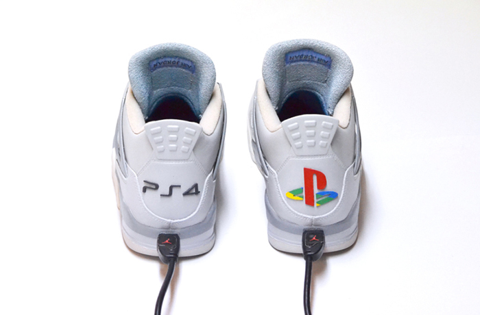 FreakerSneaks 再度釋出 Air Jordan 4「Playstation 4」銀色客製版本
