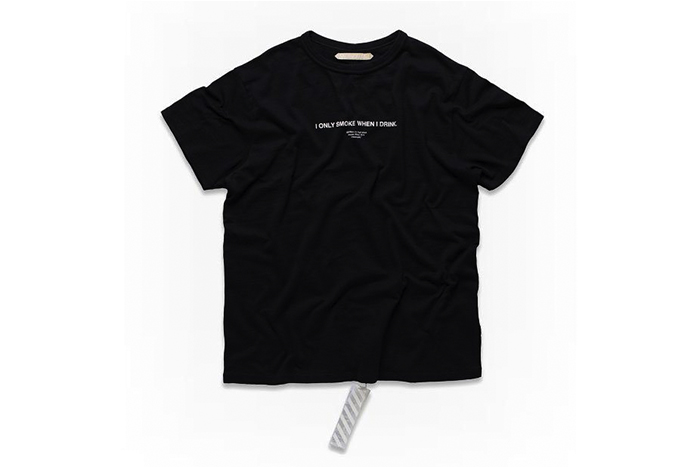 「我只在喝酒的時候抽煙」：Off-White c/o Virgil Abloh 線上店鋪獨佔 T-Shirt！