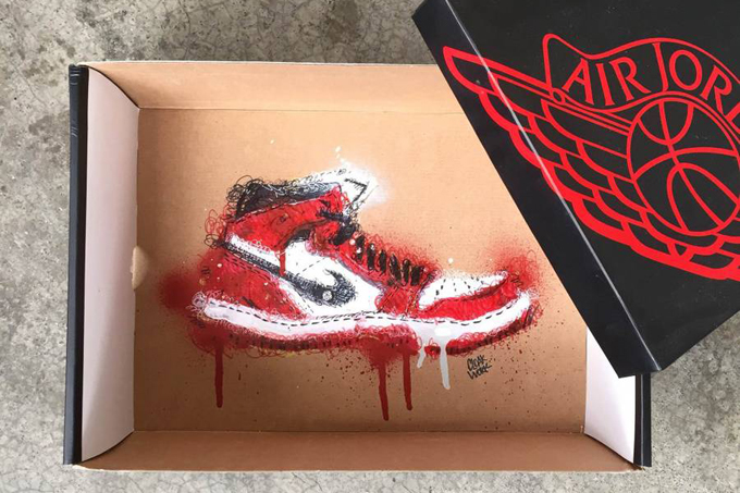 簡單卻富有收藏價值，Sneaker Box Art 藝術噴畫呈現
