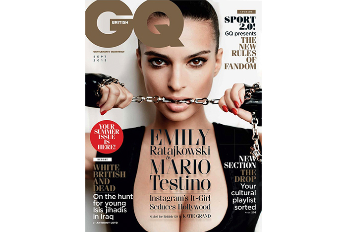 還記得她嗎？Emily Ratajkowski 性感登上英國《GQ》九月刊封面