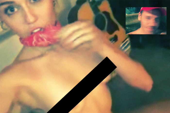 （18 禁）Miley Cyrus 露點視訊，暴露成性，露臉自瀆！
