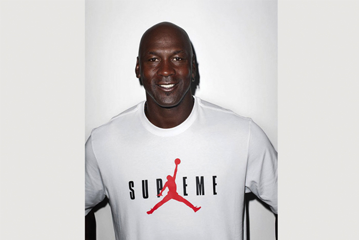 Michael Jordan 上身演繹，Supreme x Jordan Brand 聯乘 T-shirt