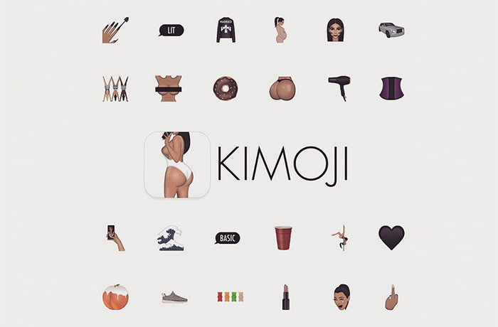 肥臀貼圖！Kim Kardashian 打造了專屬自己的「 Kimoji 」表情包！