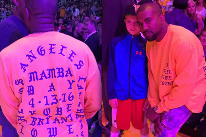 Kobe 最後一戰，Kanye West 身上這件 T-Shirt 大有來頭？