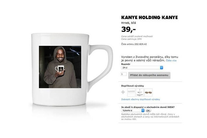 「Kanye West X IKEA」？！別以為照片放在馬克杯上面我就會買單！