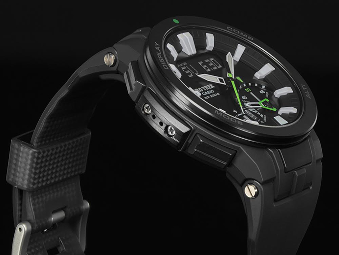 PRW-7000- 1A碳纖維橡膠錶帶  提升整體錶帶耐用性
