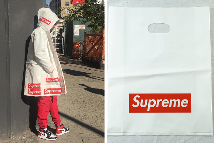 沒錢買 Supreme 沒關係，看國外潮人怎麼用「Supreme 塑膠袋」親手做一件