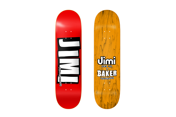 台灣販售消息 / Baker x Jimi 紀念聯名滑板，就算捨不得拿來滑當「裝飾」也帥！