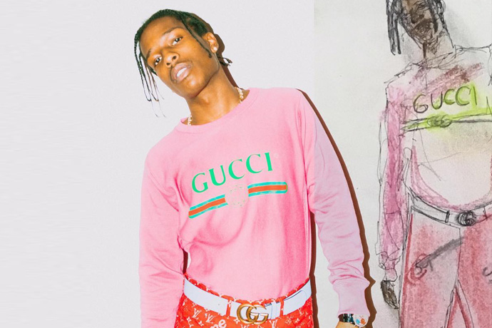 A$AP Rocky 混搭各大精品，酸民評論：「太俗氣了！」