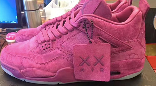原來 KAWS x Air Jordan 4 也有粉紅色？！原來都是假鞋商的陰謀…….