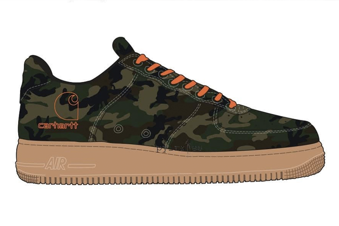 又一雙神級聯名來了！Carhartt WIP x Nike 聯名 Air Force 1 即將發佈