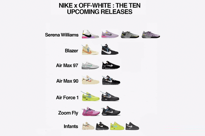 Off-White 和 Nike 聯名接下來將開賣哪幾雙一次看！