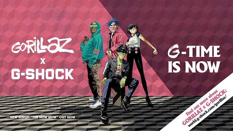 G-SHOCK 正式宣布將與「街頭霸王 GORILLAZ」展開合作企劃！