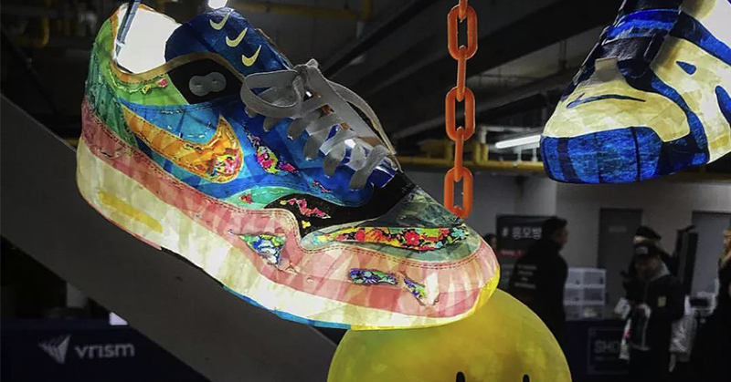 硬核 Sneakerhead！這位韓國藝術家把球鞋玩成了“燈籠”