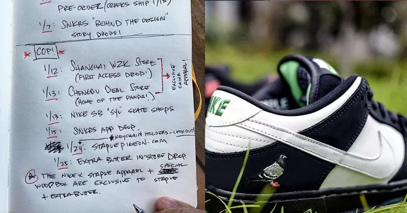 Jeff Staple 本人披露  Nike SB「熊貓鴿」發售訊息