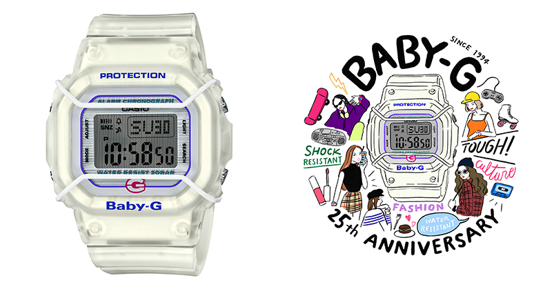 BABY-G 歡慶誕生滿「25」周年！始祖錶款 BGD-525 正式復刻推出！
