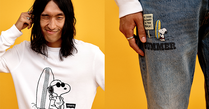 「花生」新鮮事！LEVI’S ® 萌丹寧系列第二彈 Snoopy & Friends 出動！