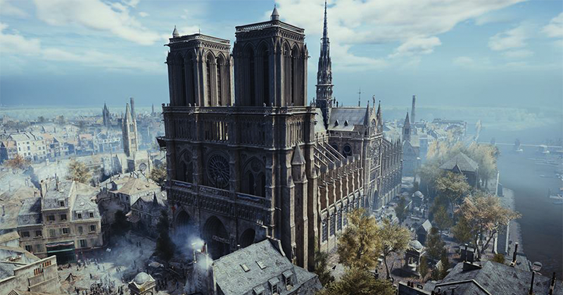 「聖母院」還活在遊戲中！Ubisoft 將免費派送《刺客教條：大革命》及捐款 50 萬歐元！