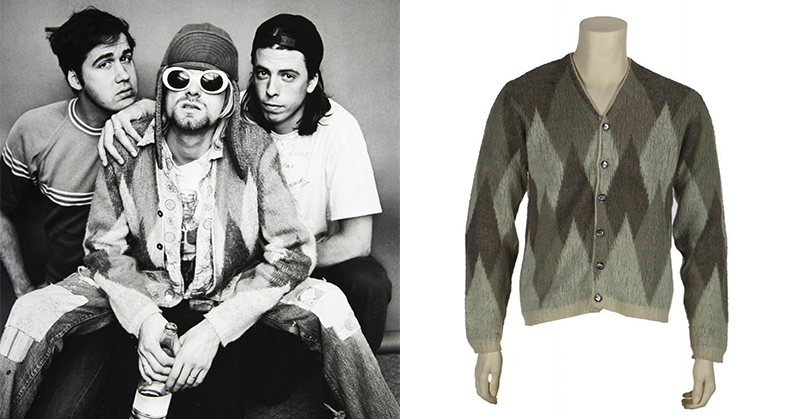 Nirvana 主唱 Kurt Cobain 生前著用毛衣公開拍賣，價值竟然這麼高？！