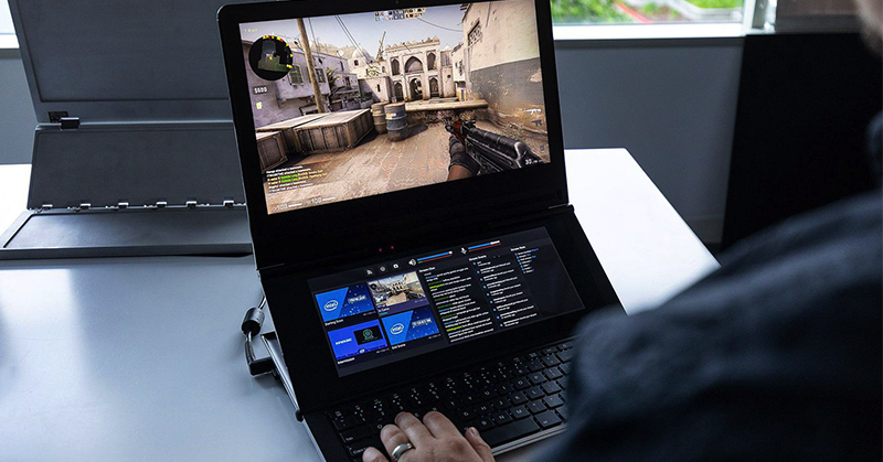 筆電也能直接配置雙螢幕！Intel 展示次世代「Honeycomb Glacier」雙屏概念機！