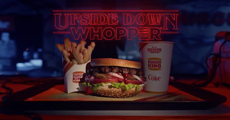 Burger King X Stranger Things 推出「Upside Down Whopper」套餐