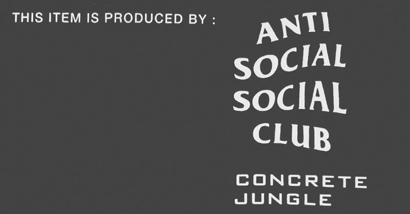 只剩下聯名功能的 ANTI SOCIAL SOCIAL CLUB 這次找來閃電 fragment design 助陣！